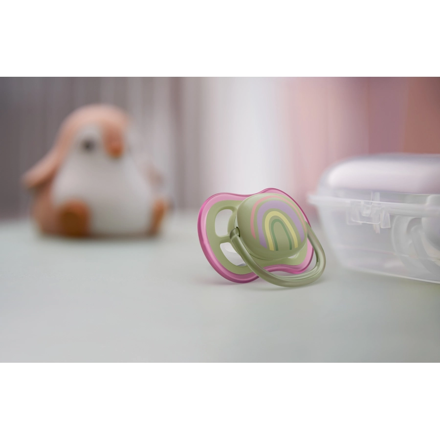 Philips Avent Schnuller ultra air SCF08559 0-6 Monate 4 Stück grünlila