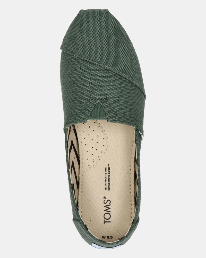 Toms Alpargata Instapschoenen  - groen