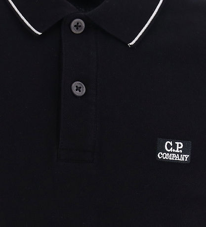 C.P. Company Polo - Schwarz m. Weiß