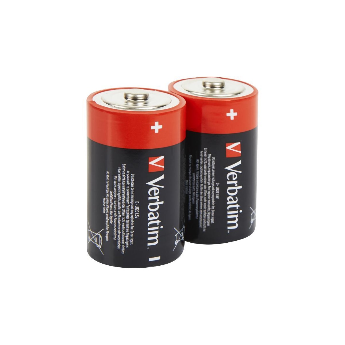 verbatim Batteries, D (LR20), 2 pcs Alkaline, 1.5 V