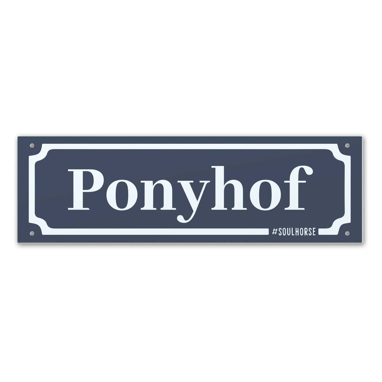 Soulhorse Straßenschild  - Ponyhof