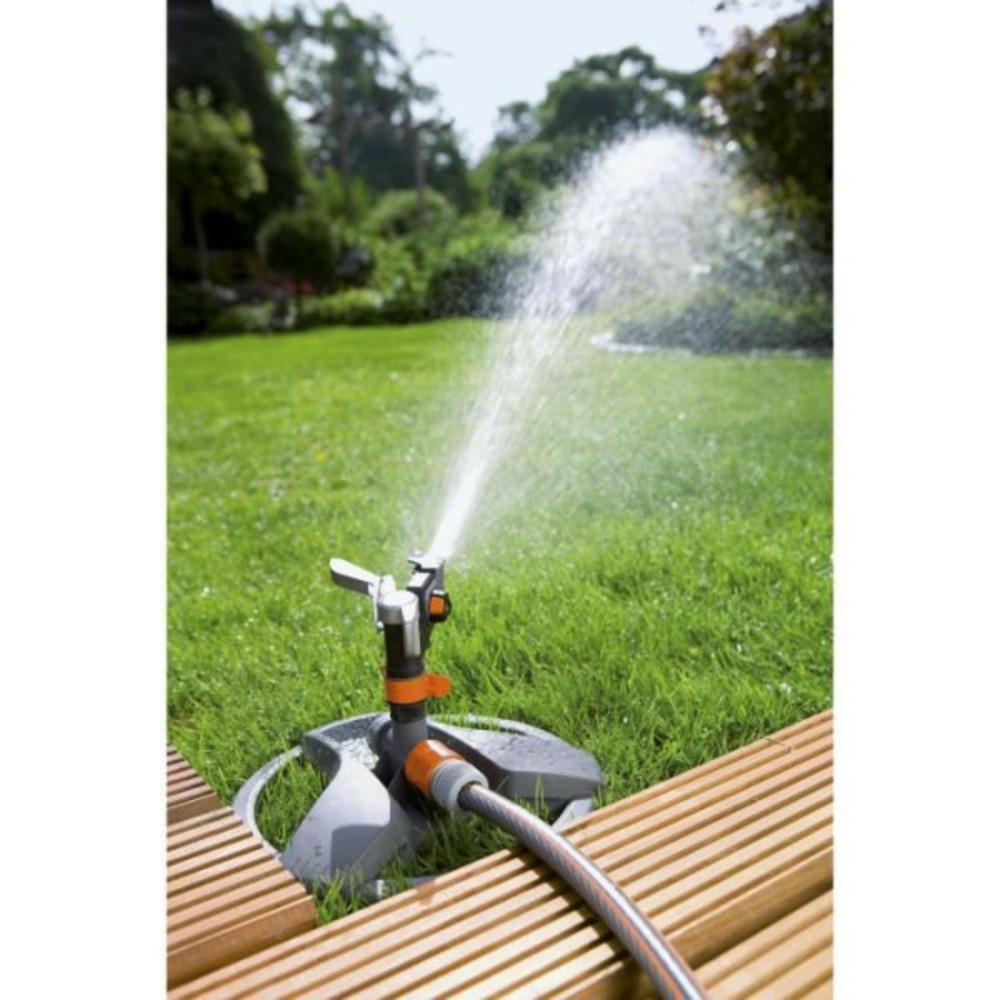 Arroseur -canon traîneau premium – portée réglable 12.5m max – superficie max 490m² – pour jardin xl garantie 5