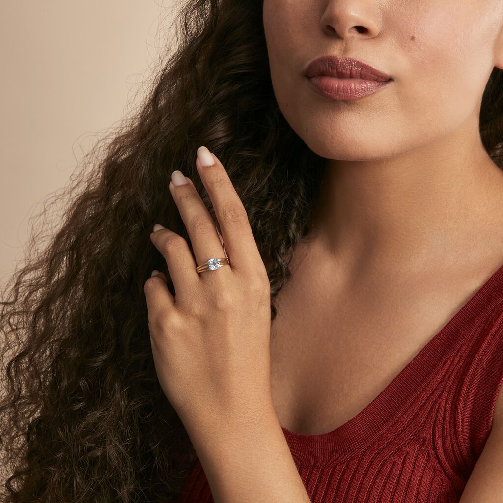 Bague Sidoine Or Bicolore Topaze