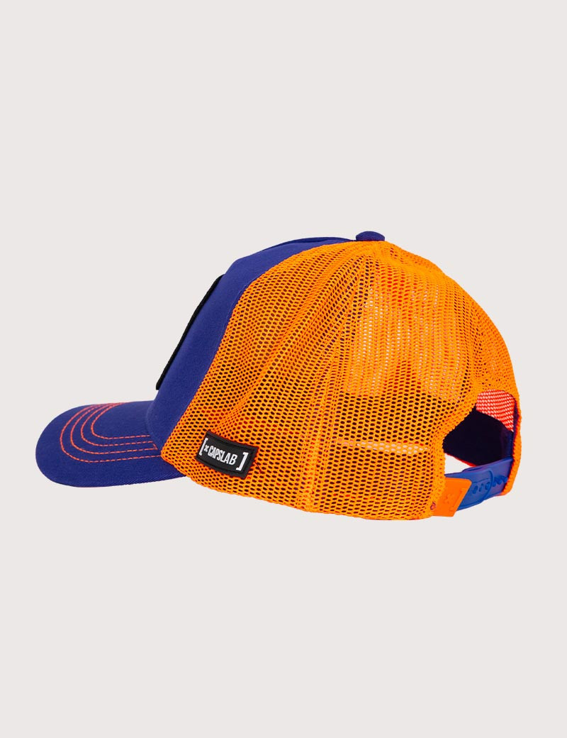 CAPSLAB CASQUETTE ADULTE TRUCKER GOKU ULTRA BLEU/ORANGE