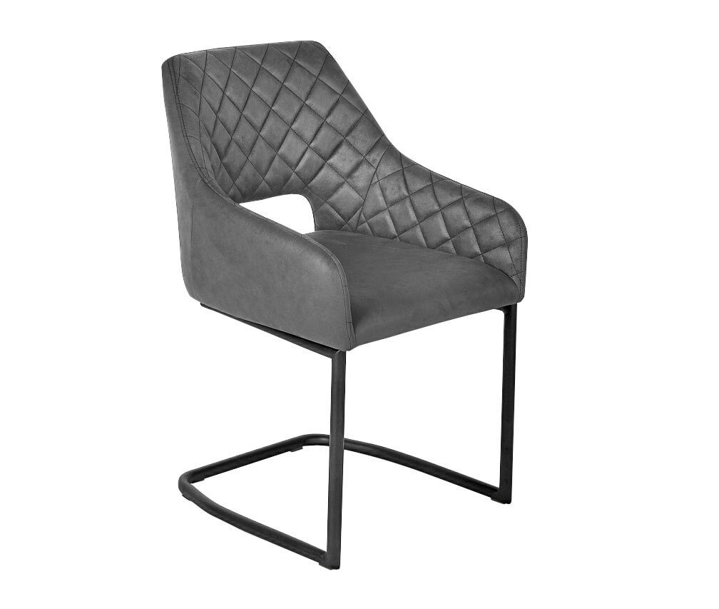 Stuhl Antonia Anthrazit/schwarz 53x85x59 cm