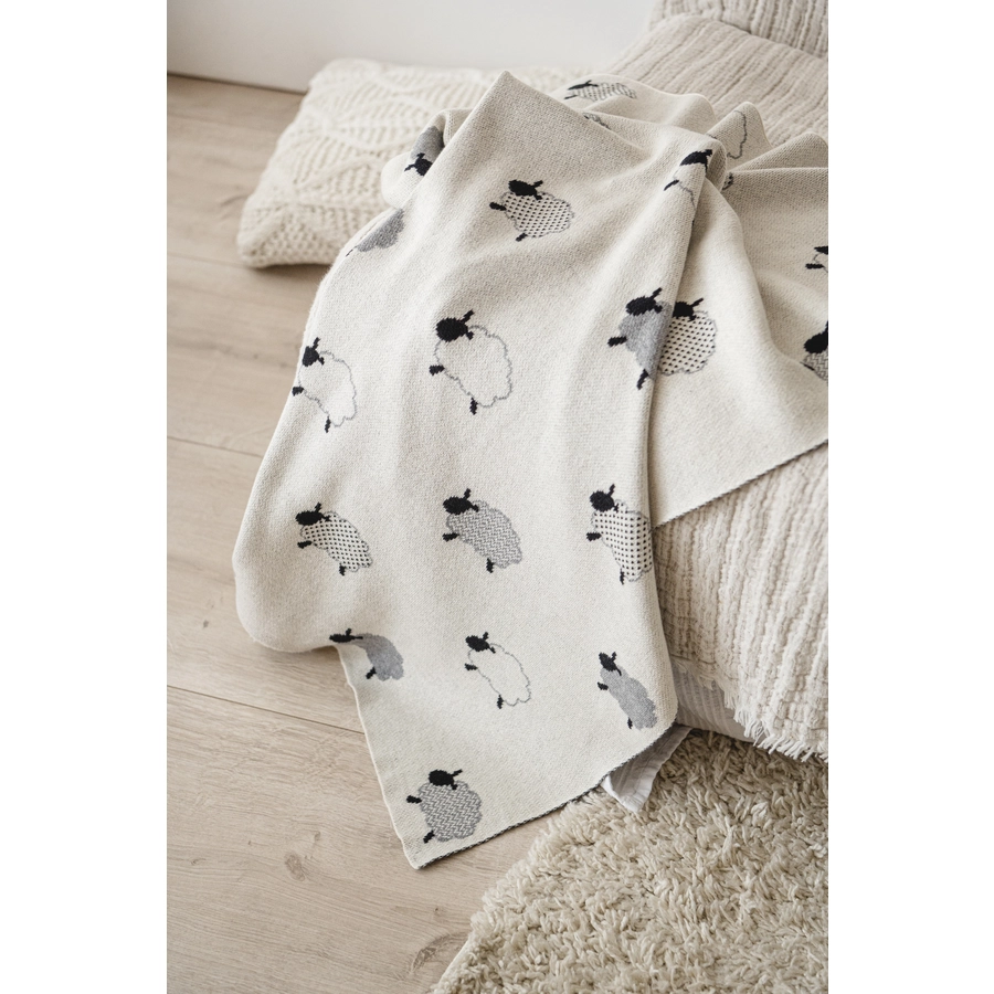 Kaiser Babydecke SHEEP organic cotton natural combo
