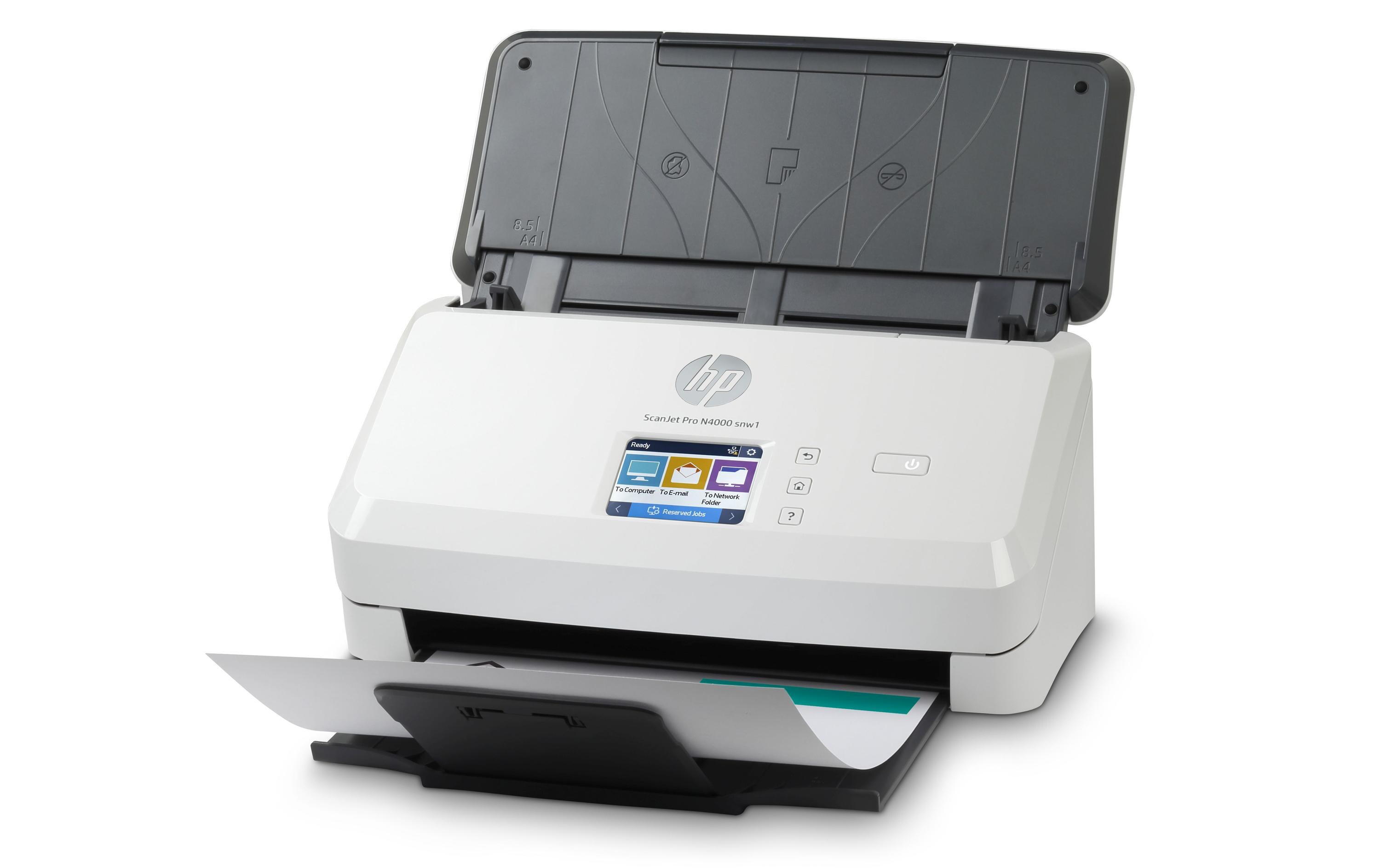 Dokumentenscanner ScanJet Pro N4000 snw1<br>Scanner mit Netzwerkfunktionen sowie Touchdisplay zur Bedienung