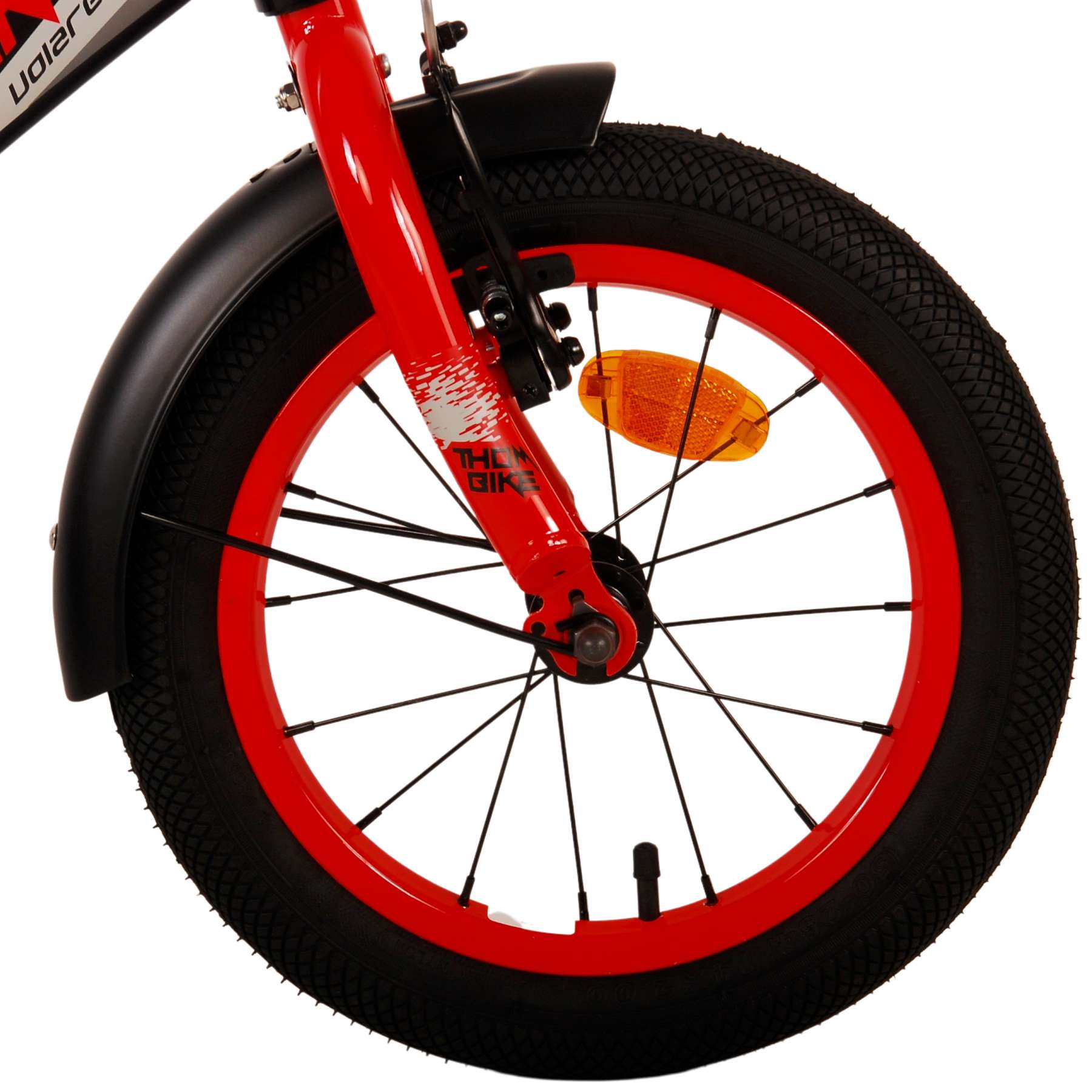 TPFSports Thombike Kinderfahrrad - Jungen - 14 Zoll - Rücktritt + Handbremse - Schwarz/Blau