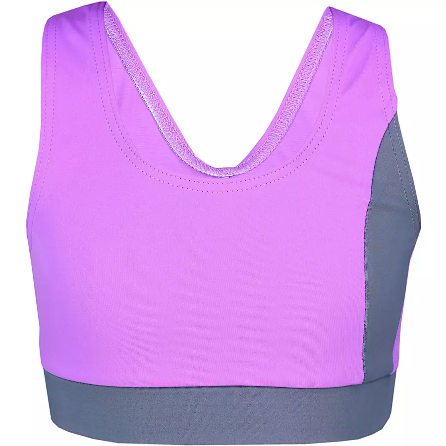 Aquarti Mädchen Sport Bikini - Racerback Bustier & Badehose graulila