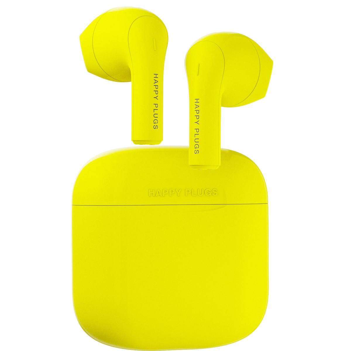 Happy Plugs Joy helt trådløse in-ear hodetelefoner (neongul)