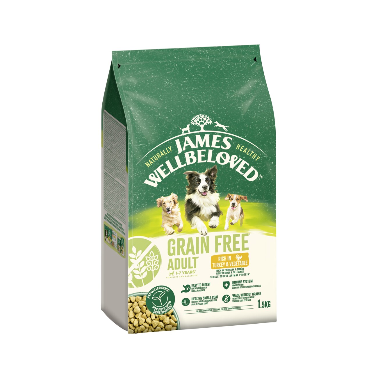 James Wellbeloved Truthahn & Gemüse (Getreidefrei) 1,5 kg