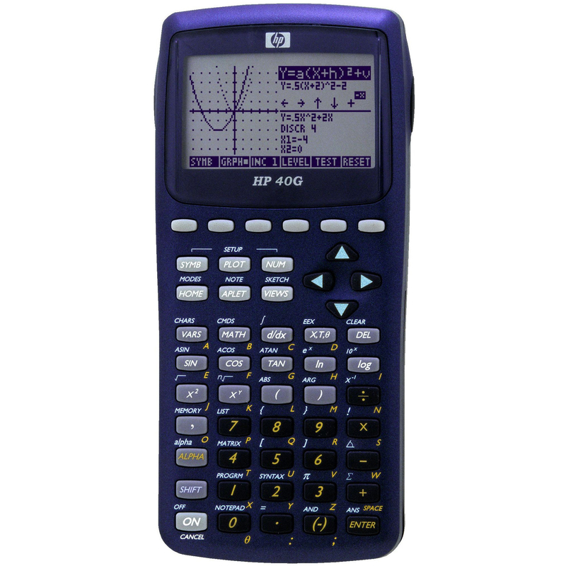 HP Grafikrechner HP40G, Französisch, blau
