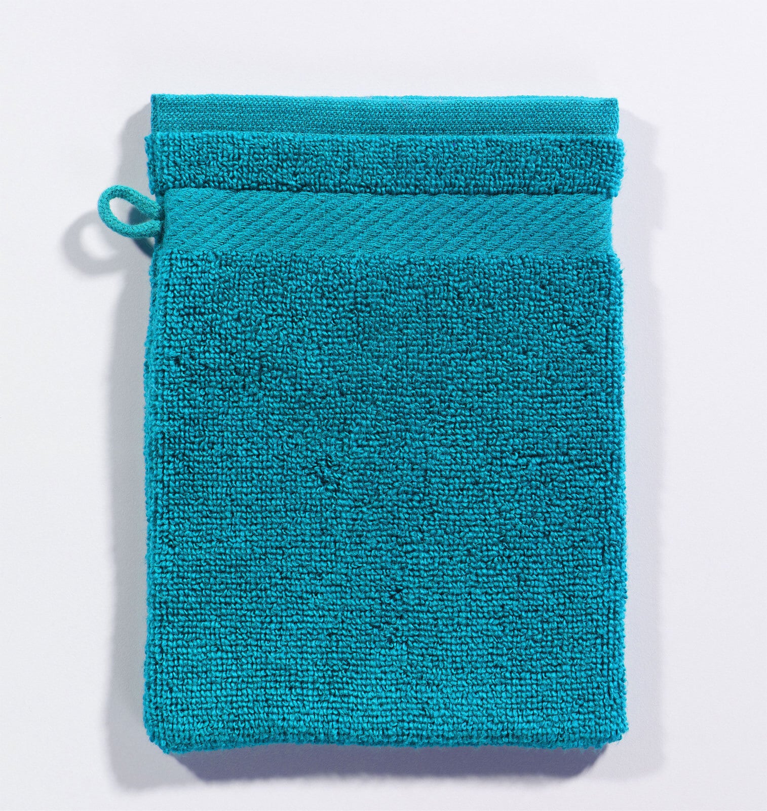 casaNOVA Waschhandschuh MICRO Baumwolle 16 x 21 cm lagune