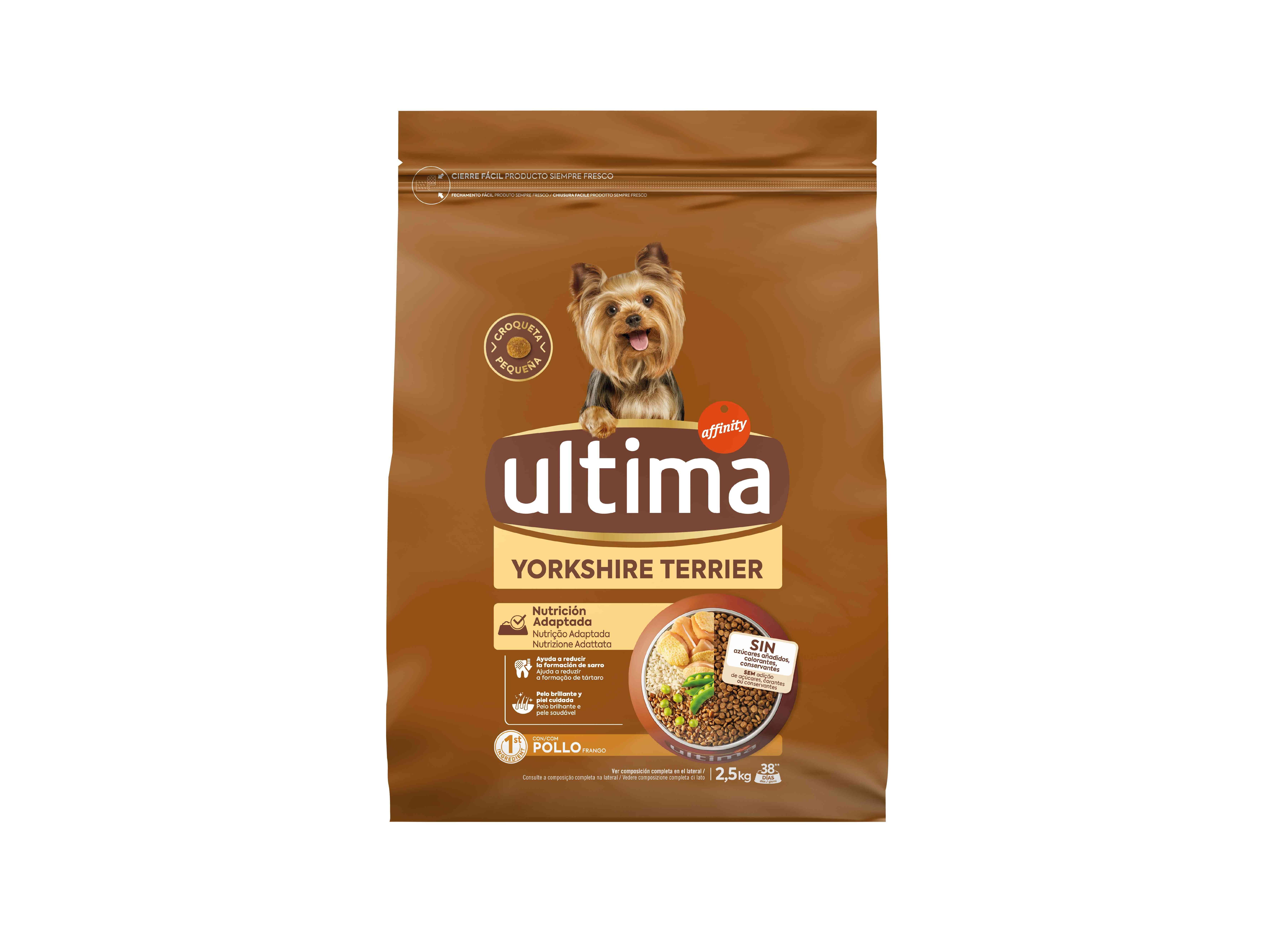 RAÇÃO PARA CÃO ULTIMA MINI YORKSHIRE TERRIER 2.5KG