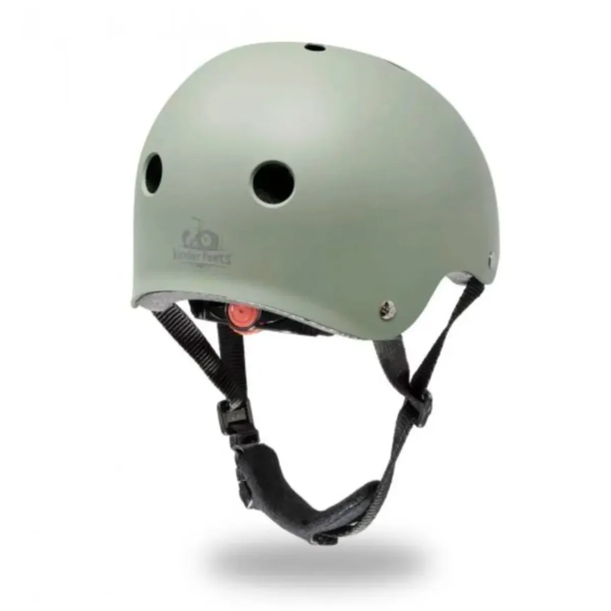Spoke & Pedal Vélo d'Équilibre 12 Boulevard Blanc + Casque Vélo Kinderfeets 46 à 52cm Sauge