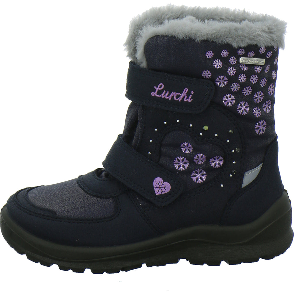 Lurchi Winterschuhe Mädchen Kimiko Blinker Blau-kombi