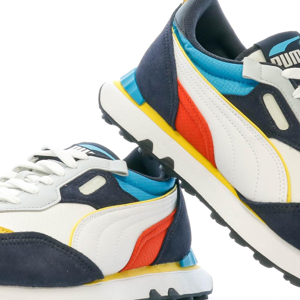 Puma Baskets Blanc/Bleu Homme Puma Rider Future Vintage