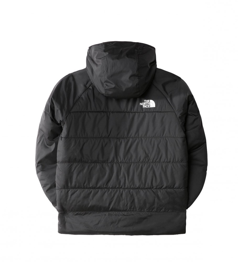 Casaco reversível The North Face, preto e laranja para filhotes