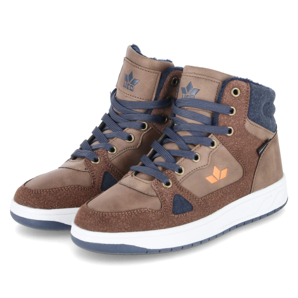 LicoHigh Sneaker COLDEN - braun/marine/orange