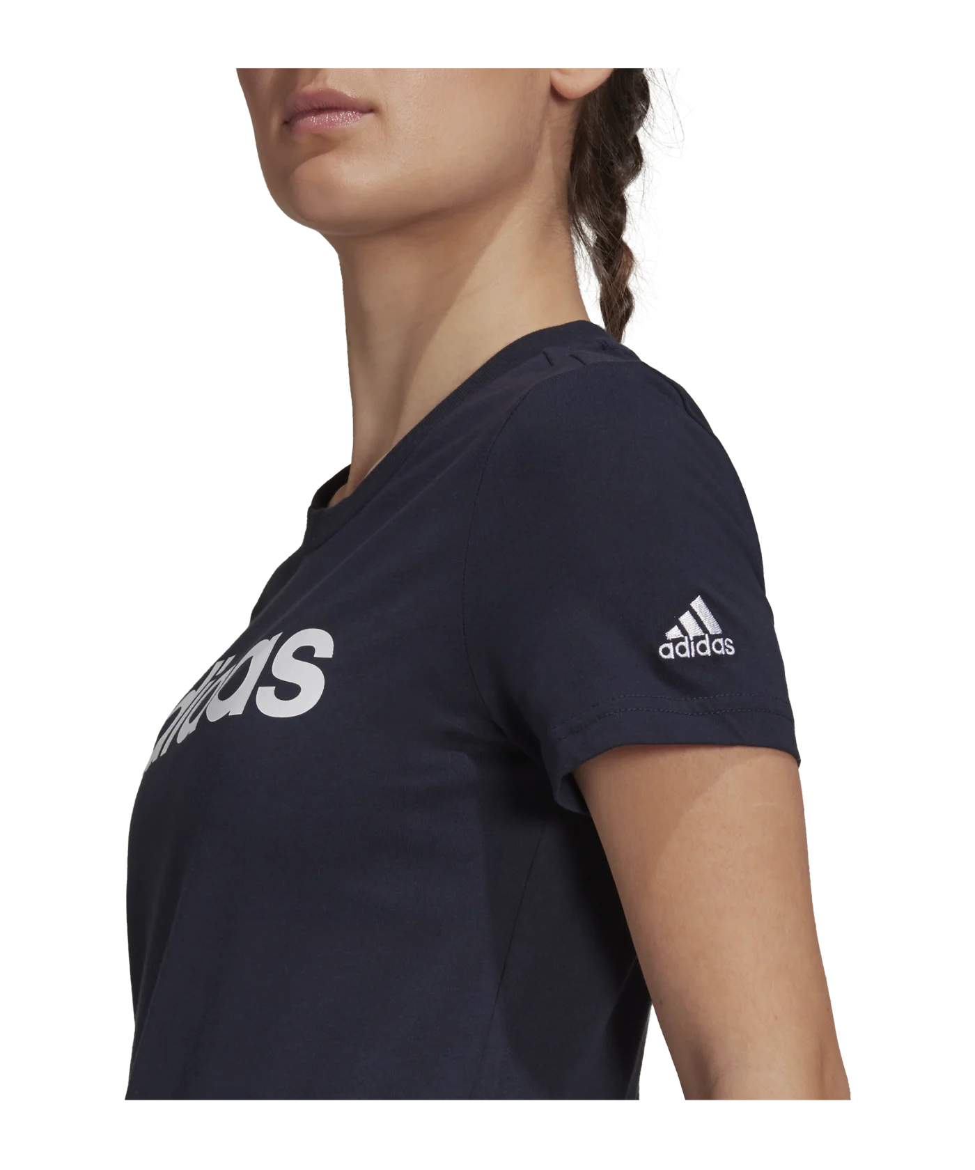 adidas Essentials T-Shirt Blau Weiss