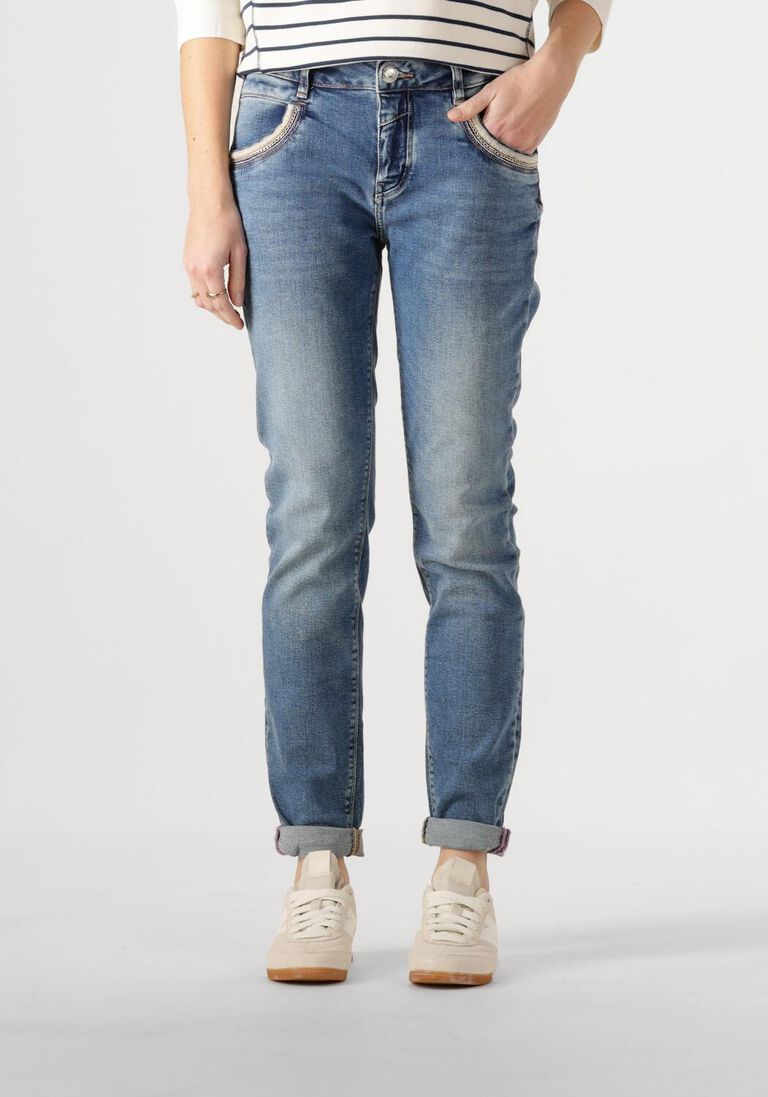 blauwe mos mosh skinny jeans naomi matteos jeans