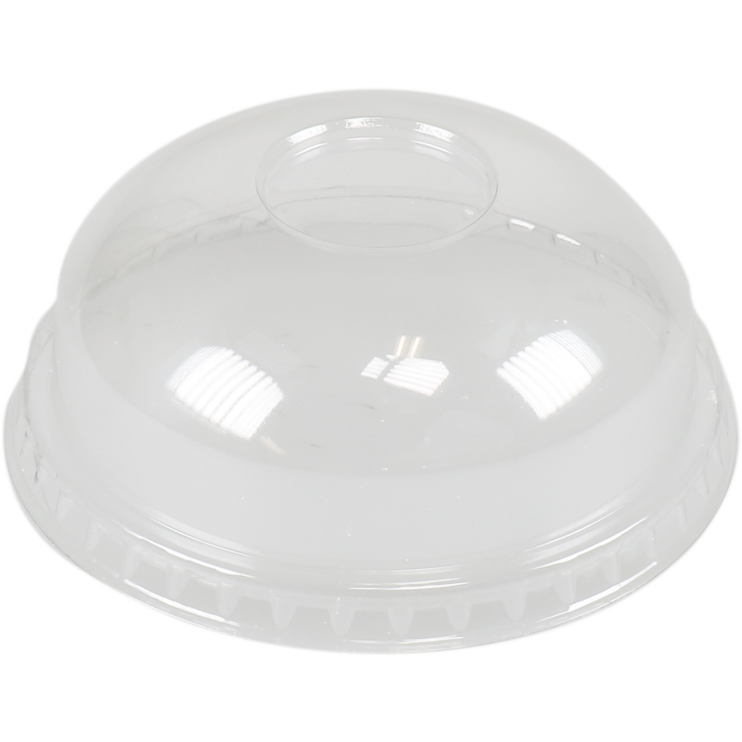Deksel, Gerecycled PET, dome, Ø95mm, transparant