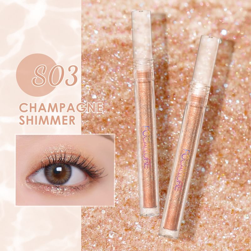 FOCALLURE - GLITTERING Vloeibare Oogschaduw - 7 Kleuren