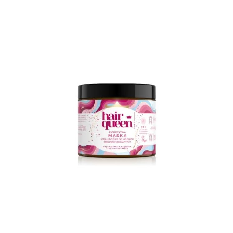 Hair Queen Express Verzachtend masker voor medium poreus haar 400 ml