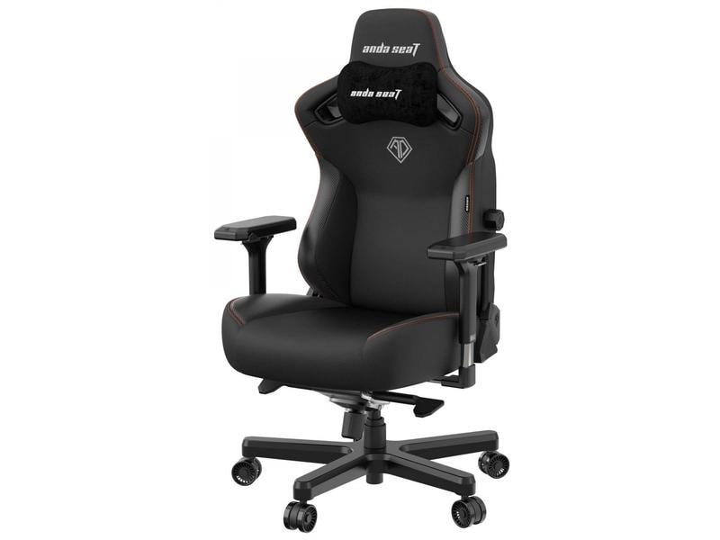 Anda Seat Gaming-Stuhl Kaiser 3 L Schwarz Gaming-Stuhl aus Kunstleder und mit einer Belastbarkeit von bis zu 120 kg