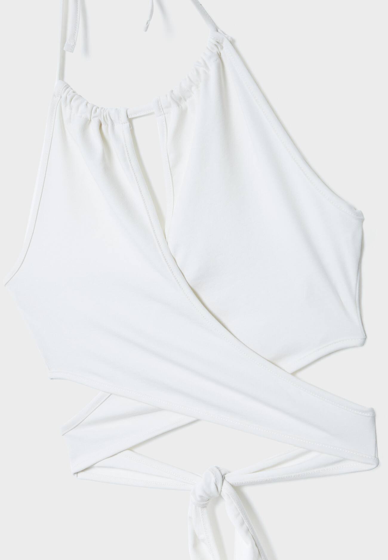 Top de bailarina com decote halter