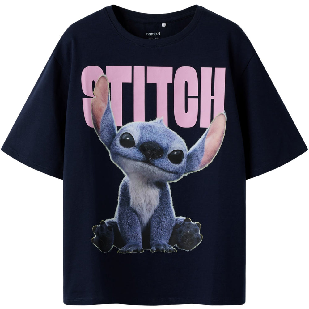 Køb Name It Navy Blazer Nkfnibus Stitch Nreg Ss Top Lnoos Wdi