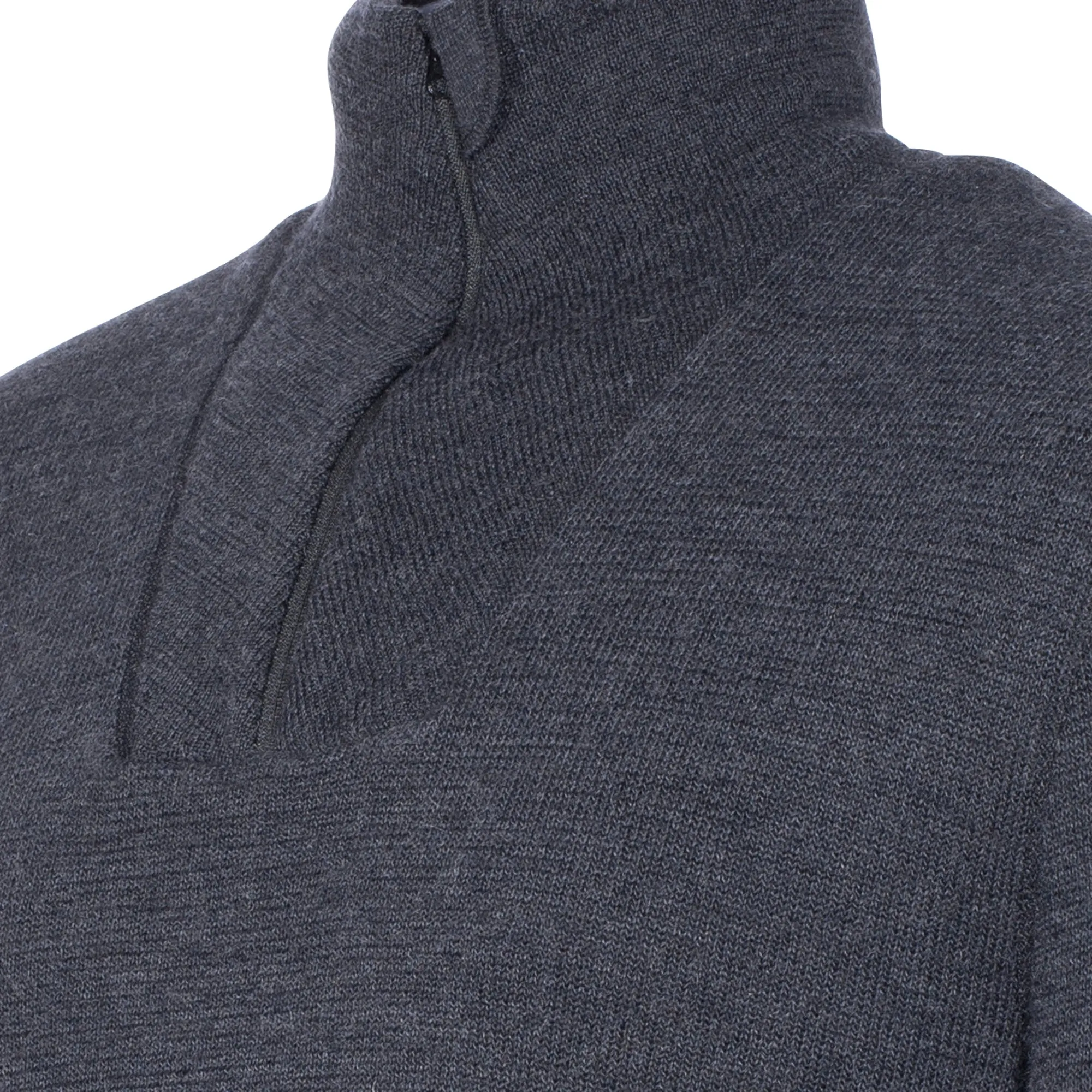 Woolpower -  Woolpower Longsleeve Zip Turtleneck Protection 400 anthrazit