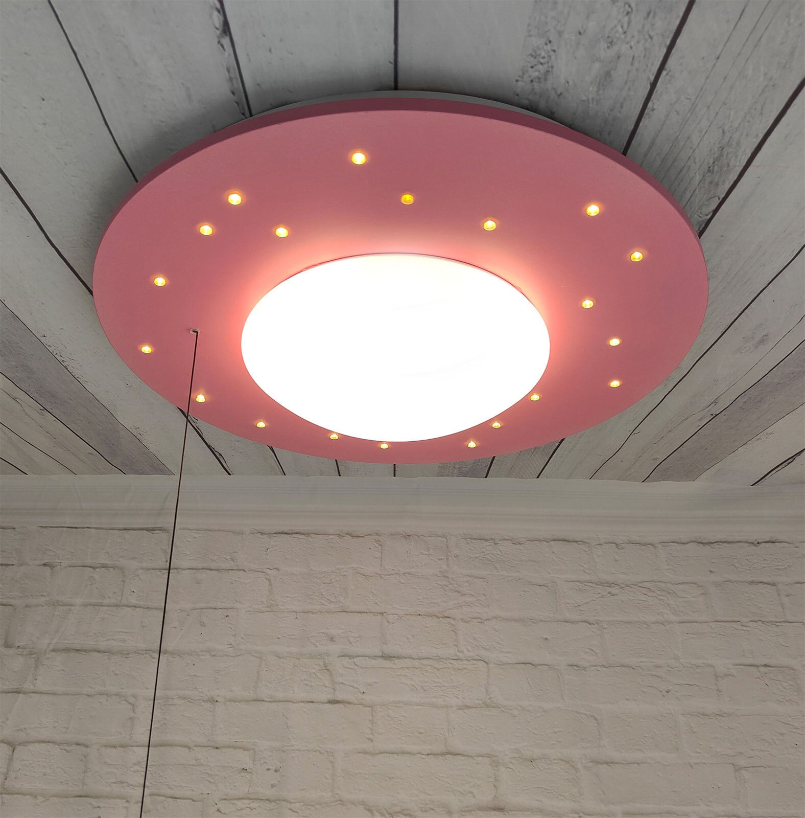 niermann Retrofit Kinderlampe Decke STARLIGHT pastellrose