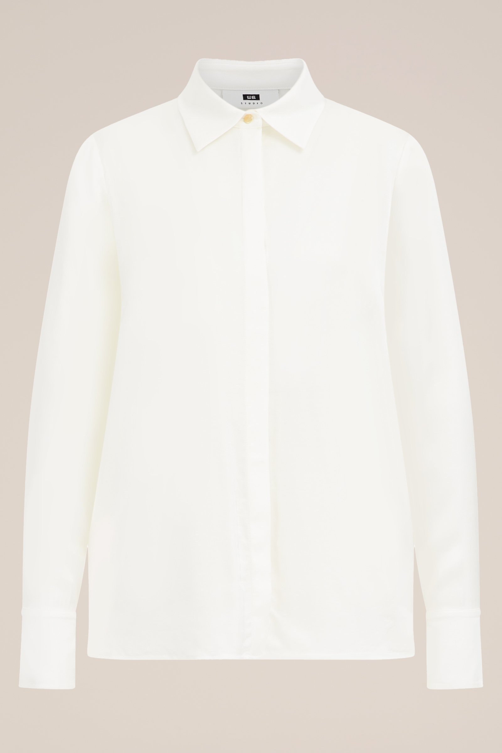 blouse met zijdelook WE Studio Wit