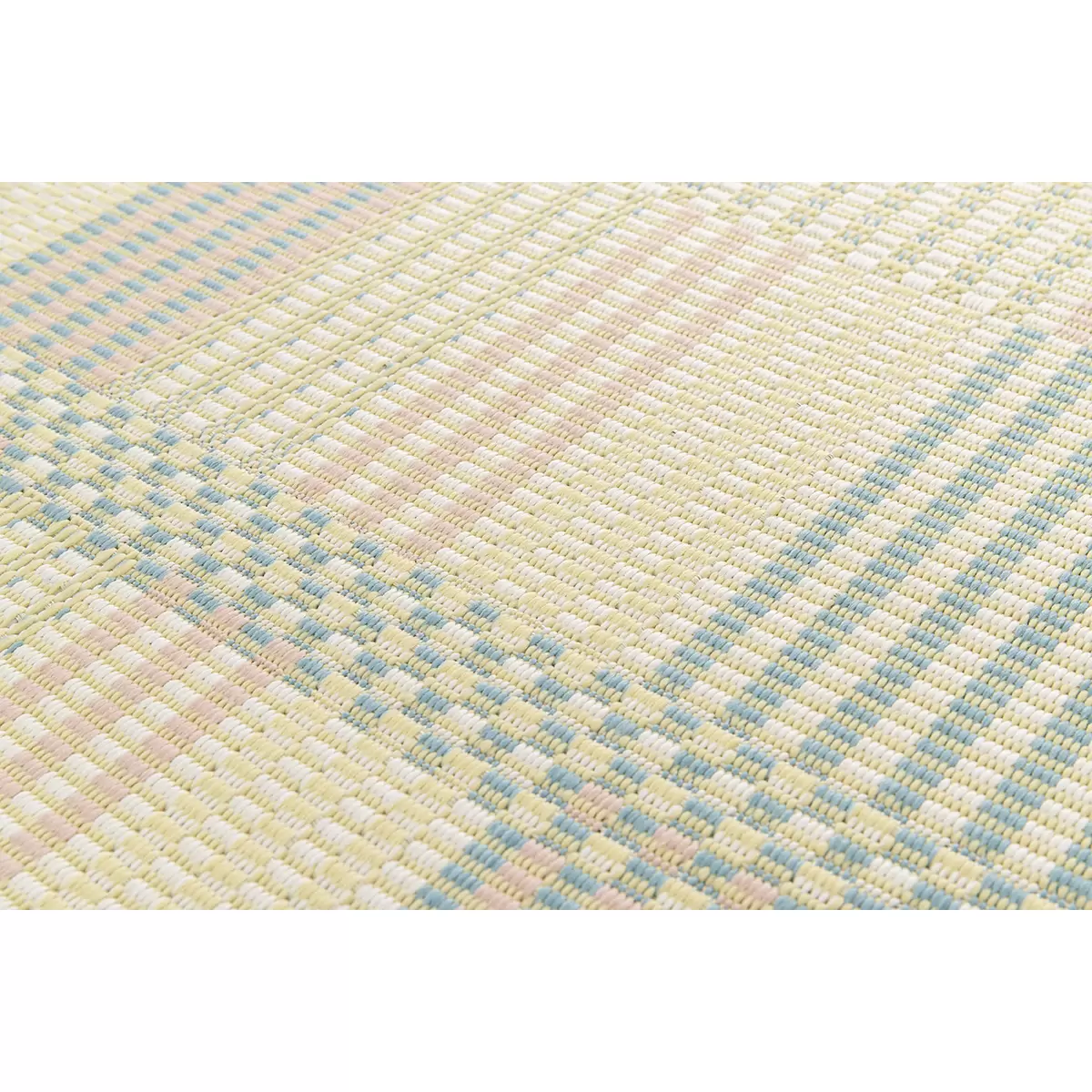 Flachwebteppich Star Flatweave creme,gelb,rosa,türkis