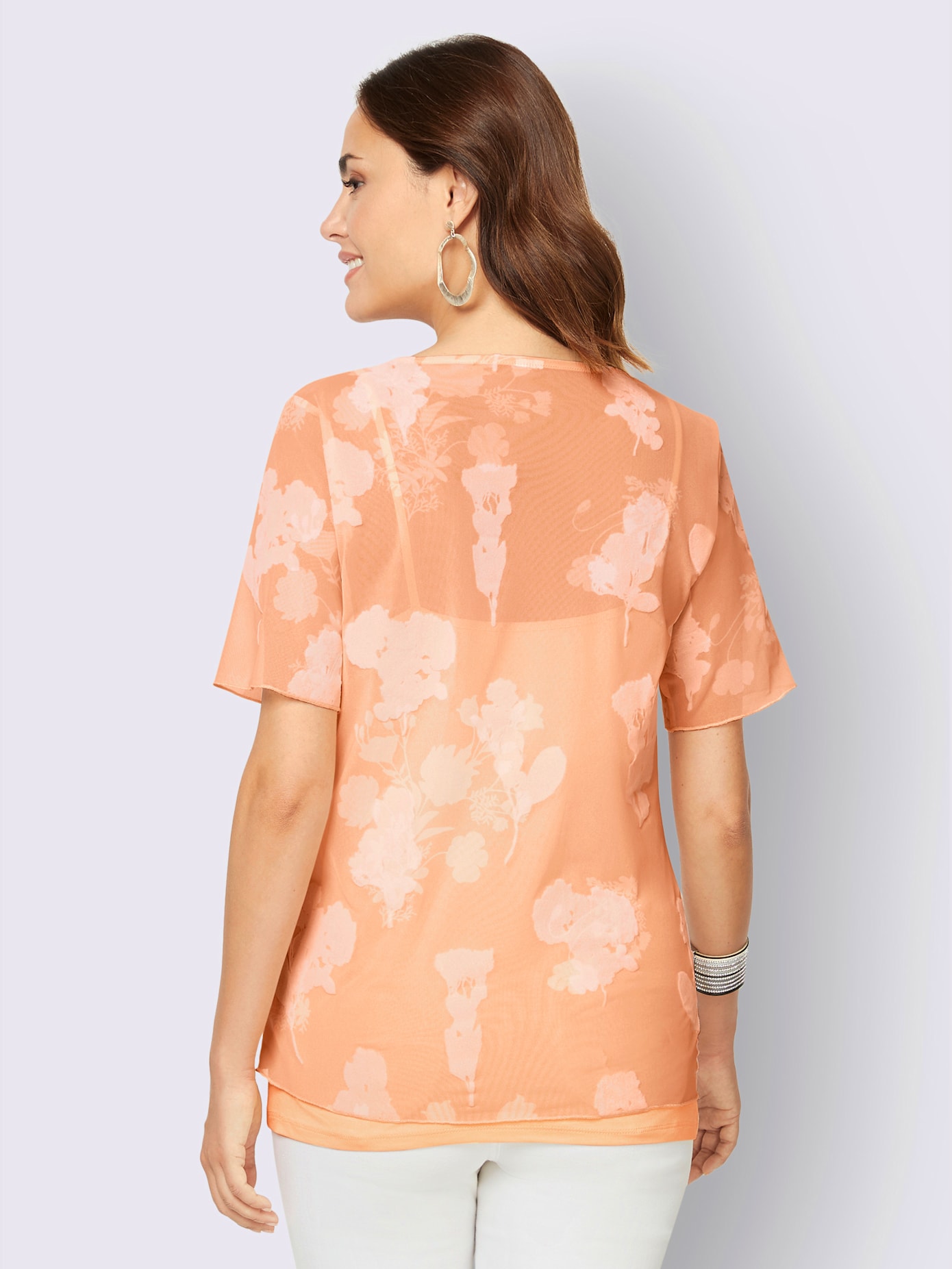 T-shirt à manches courtes qualité maille imprimée