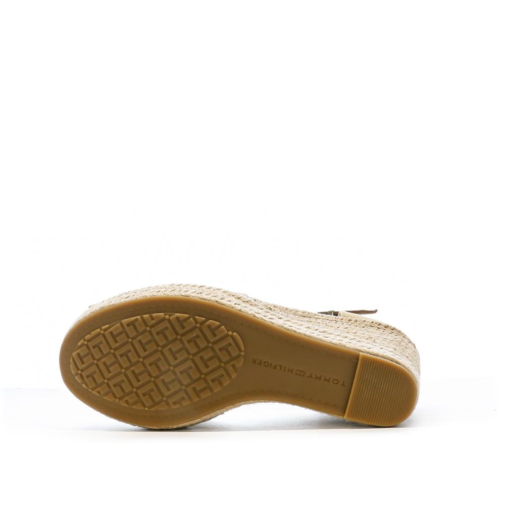 Tommy Hilfiger Sandales Compensées Camel Femme Tommy Hilfiger 10cm
