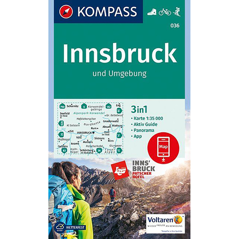 Kompass Verlag WK 036 Innsbruck und Umgebung