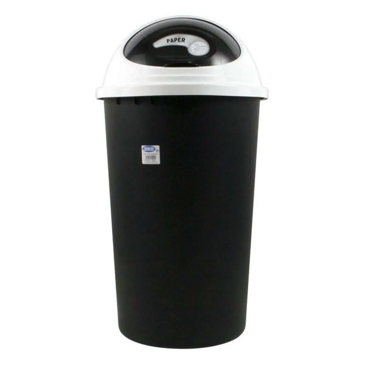 Totalcadeau Poubelle à couvercle en coupe - 45 L Jaune