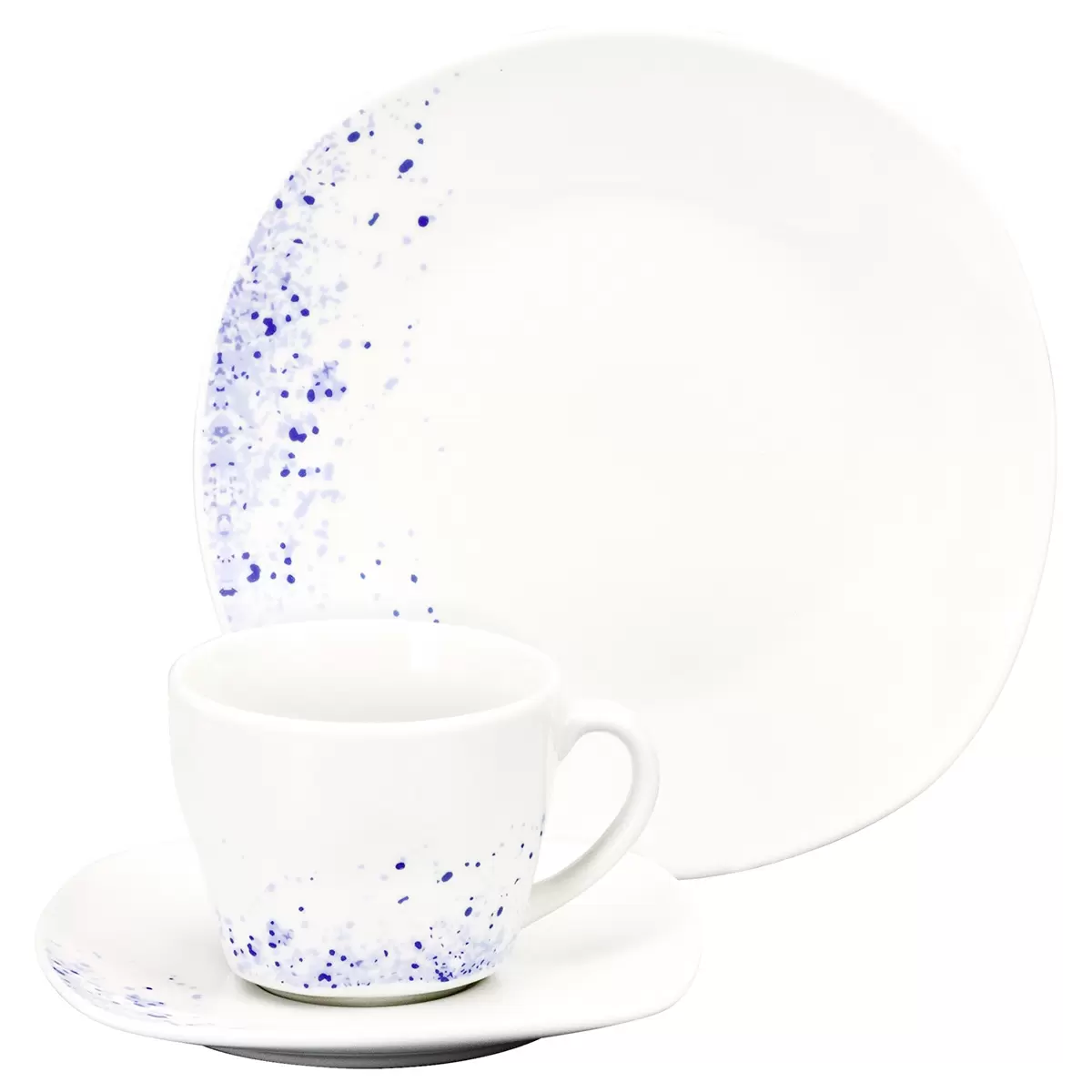 Geschirrset Luca Bessoni blau,weiss
