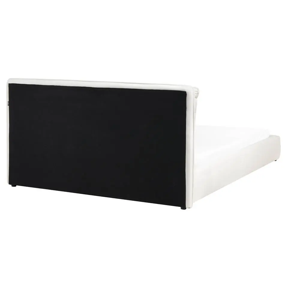 BAJONNA - Tweepersoonsbed - Off-white - 160 x 200 cm - Stof