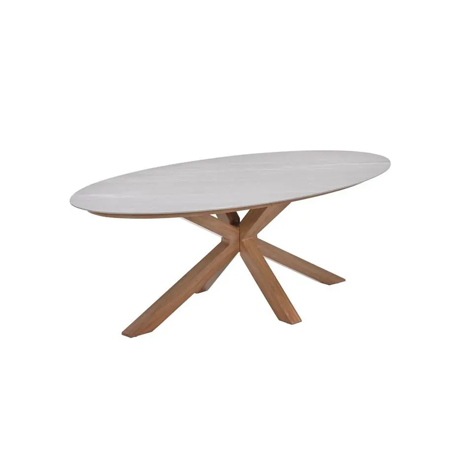 Scotland tafel - 230x115 cm - light teaklook - Centostone Napoli sand