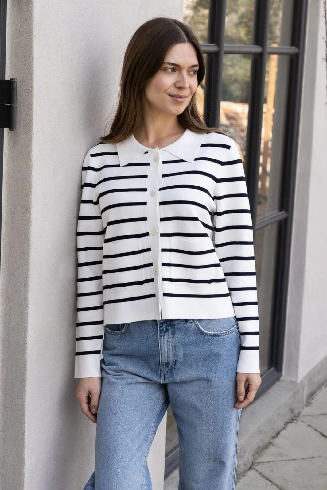 Neo Noir Tippi Knit Stripe Cardigan