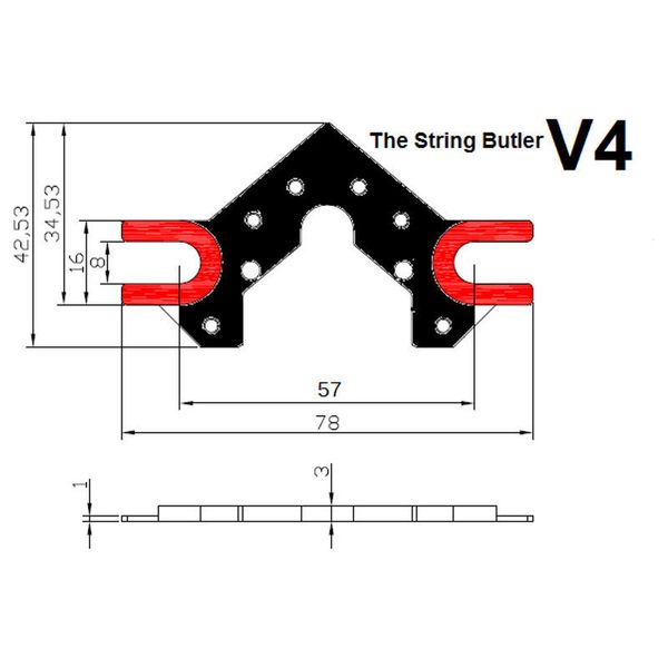 Dietrich Parts String Butler V4 FBK Oversized