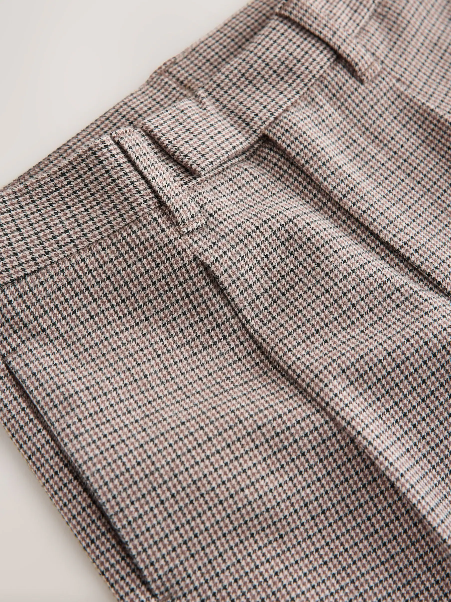 Lichtbruin - Smart Check Trousers (3-16yrs)
