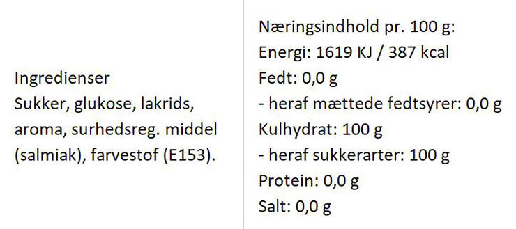 Almuegaarden Rustne søm med smag af salt lakrids Sort & gul