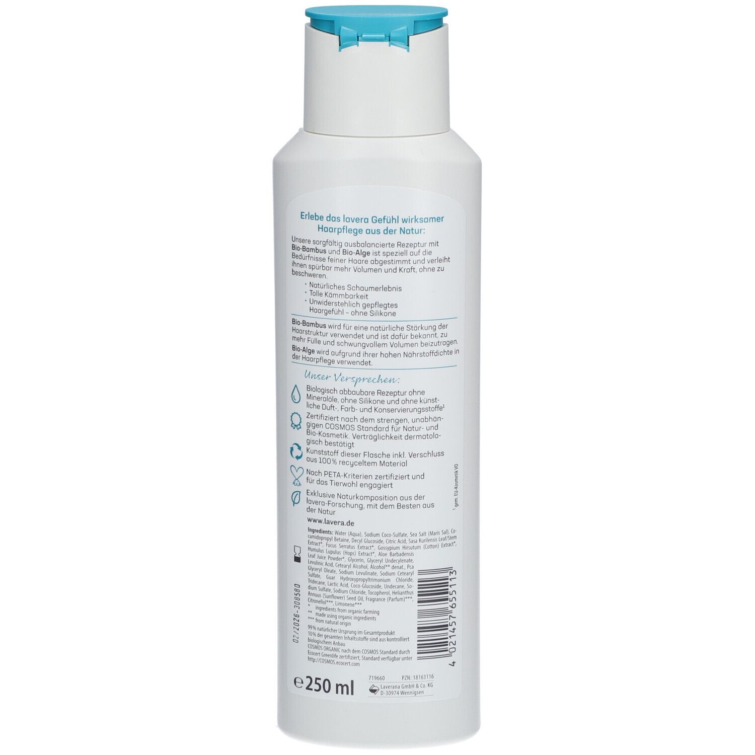 lavera PFLEGESHAMPOO VOLUMEN & KRAFT