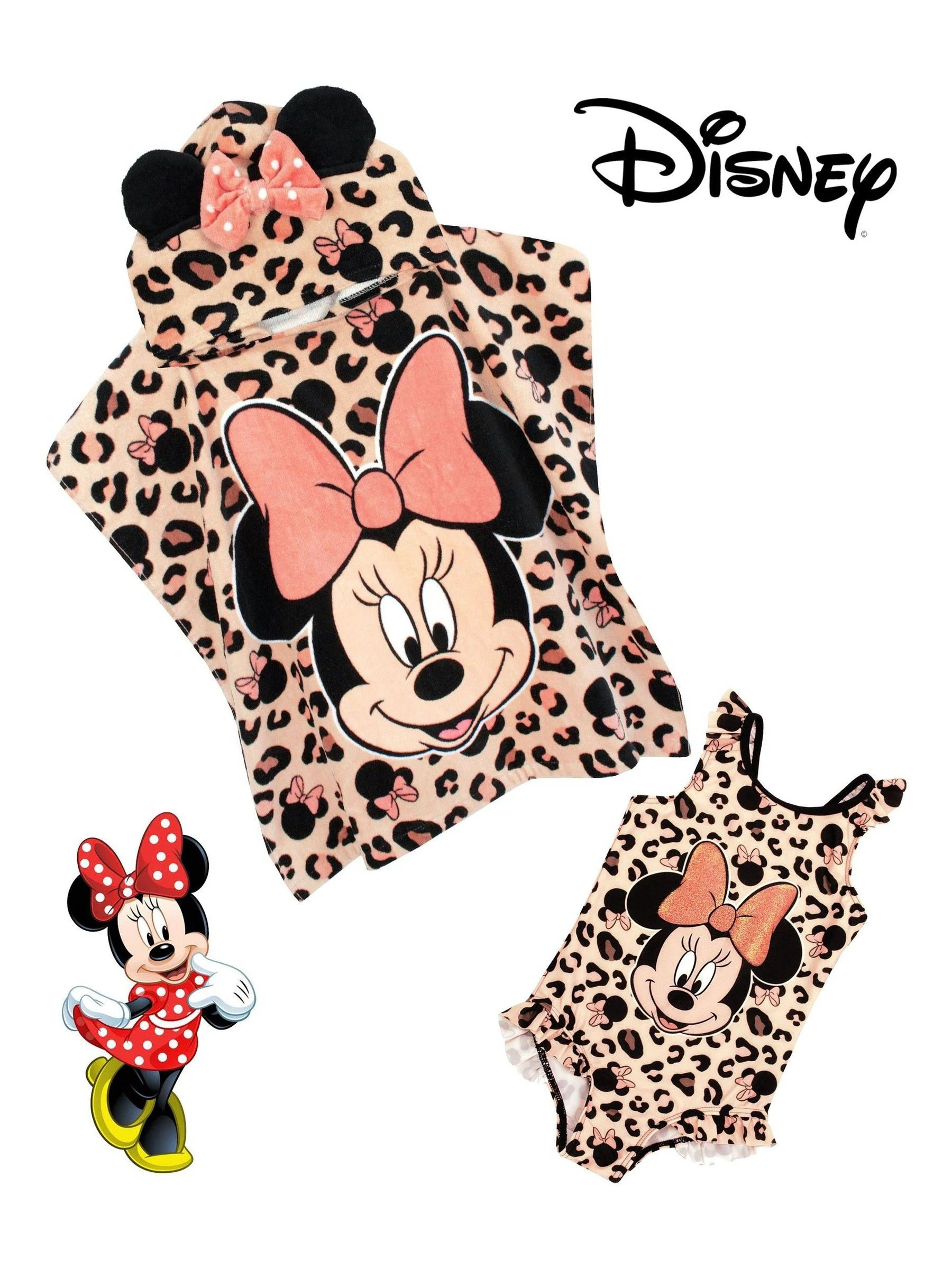 Vanilla Underground badpak en ponchoset met Minnie Mouse-personage