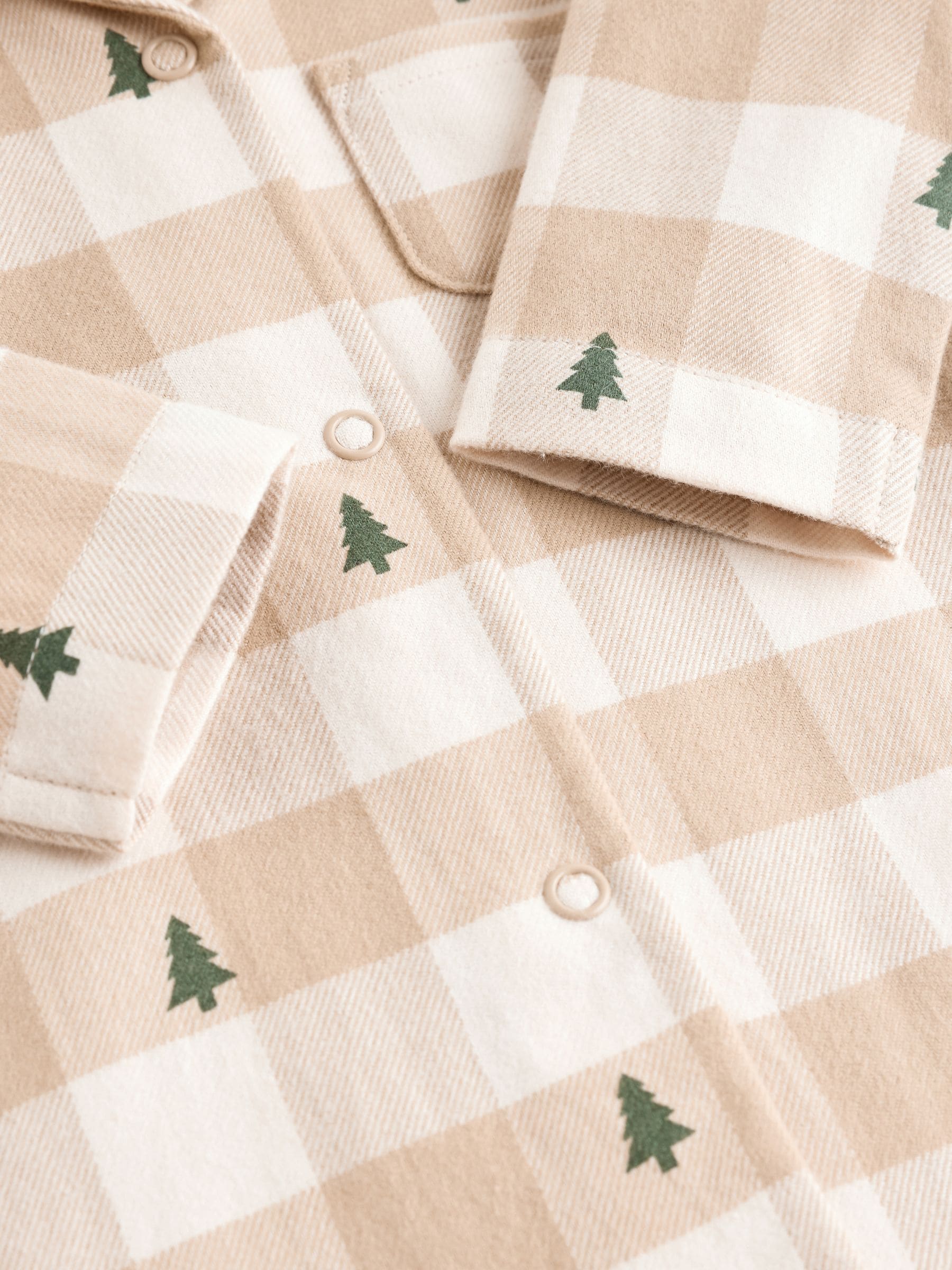Neutraal geruit - Matching Family - Kerstpyjama (0mnd -3jr)