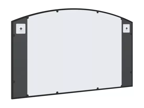 Miroir mural noir 100x60 cm arche fer